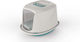 Georplast Jumbo Cat Toilet Closed Blue L57 x W39.5 x H38cm
