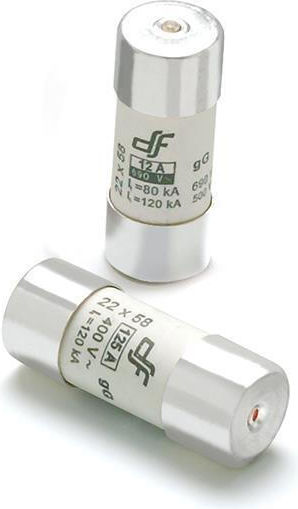 DF electric Safety Cylindrical Porcelain Fast-Bow 22x58mm 80A (054-222580080) 1pcs