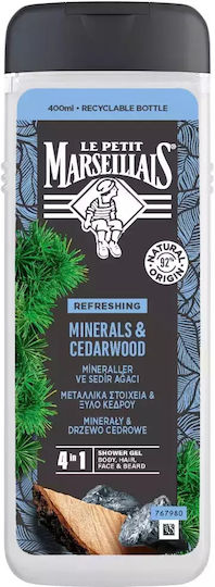 Le Petit Marseillais Bubble Bath For Men With Metal Elements & Cedar Wood 400ml