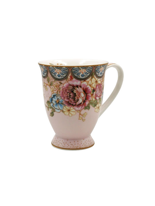 Καρβούνης Porcelain Cup Pink 380ml
