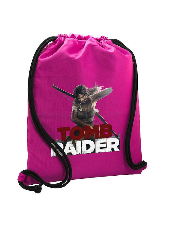Koupakoupa Tomb Raider Τσάντα Πλάτης Γυμναστηρίου Λευκή