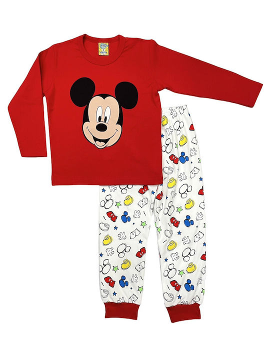 Like Pijama pentru copii De iarnă De bumbac red