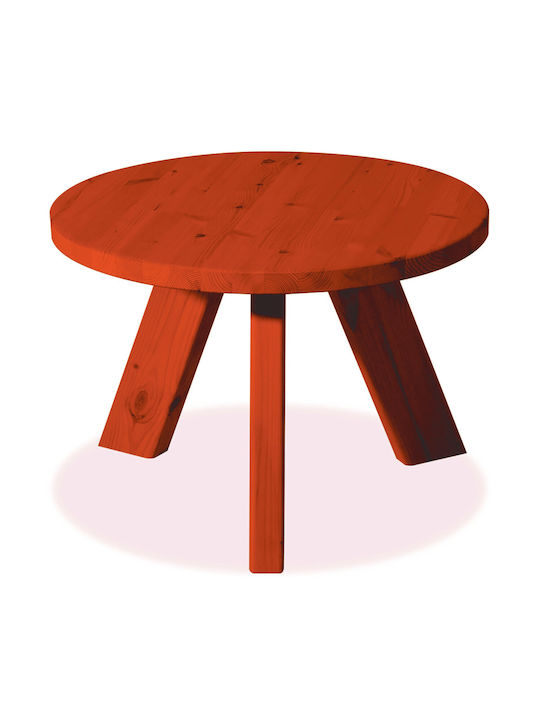 Ξύλινο Τραπέζι για Μικρούς Εξωτερικούς Χώρους Ξύλο Πέυκου 60x60x73εκ.