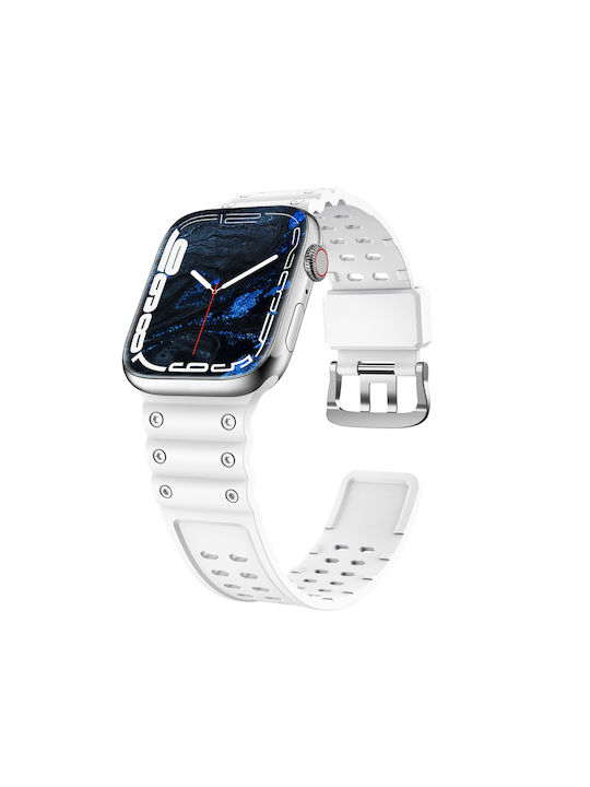 Strap White (Apple Watch SE, 8, 7, 6, 5, 4, 3, 2, 1.)