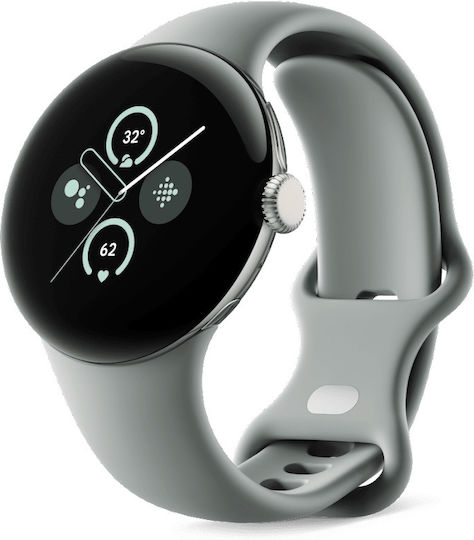 Google Pixel Watch 2 LTE Aluminium 41mm with eSIM and Heart Rate Monitor (Champagne Gold / Hazel Active Band)