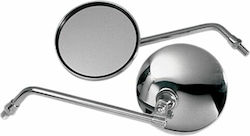 Emgo Motorradspiegel 1Stück Silber