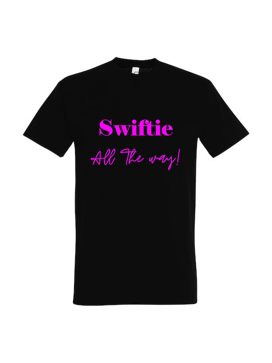 Kinder T-shirt Schwarz Swiftie All The Way Taylor Swift Fan