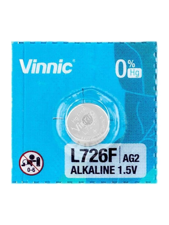 Vinnic Positive Power L726 Batterie Alkalisch für Uhren LR59 1.5V 1Stück