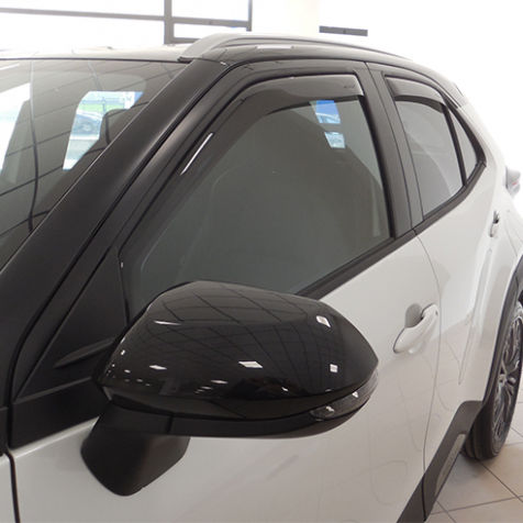 Farad Set of Windbreakers Front and Rear Car for Toyota Yaris 4pcs