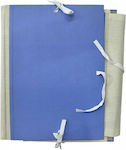 Exas Paper Folder with Ribbon for Paper A4 Blue