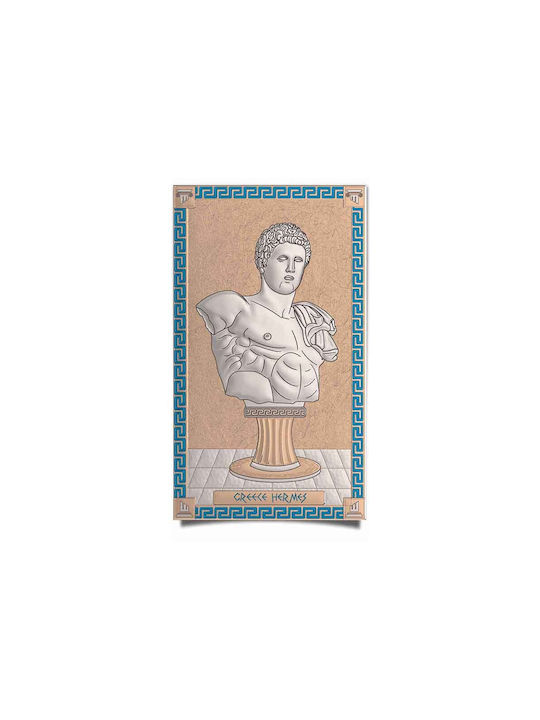Slevori God Hermes Painting Wooden 7.8x12.5cm