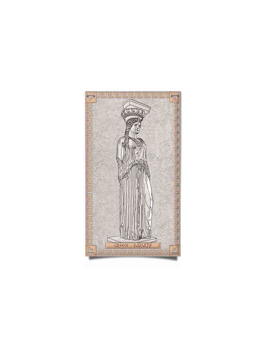 Slevori Καρυάτις Πίνακας σε Καμβά 7.8x12.5cm