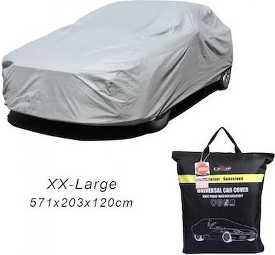 Κουκούλα 571x203x120cm Αδιάβροχη XXLarge για Sedan που Στερεώνεται με Λάστιχο