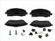 Textar Σετ Τακάκια Εμπρός 4τμχ για Opel Campo / Corsa / Meriva / Tigra
