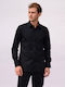 Cu mânecă lungă Cămașă în Linie ingusta Black