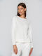 Damen Langärmeliges Pullover Ivory