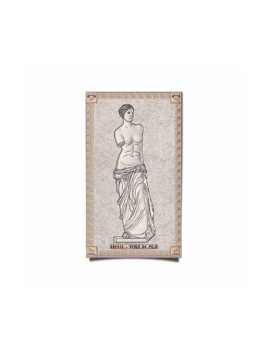 Slevori Aphrodite of Milos Painting Wooden 4.5x7cm