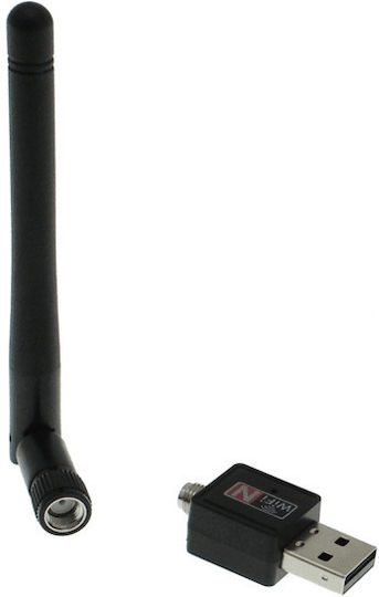 Wi-Fi Network Adapter USB with Wireless Connection Wi-Fi 600Mbps and Detachable Antenna