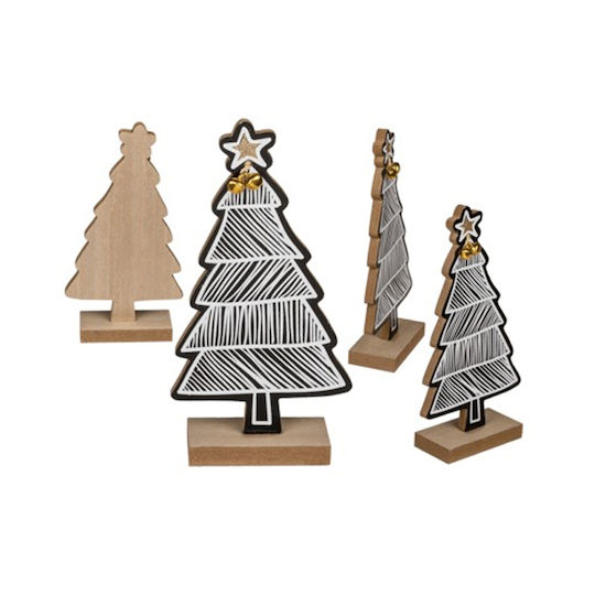 Weihnachtsdekorationen mit Bäumen 19,5cm Blau Weihnachtsdekorationen mit Bäumen 19,5cm Blau