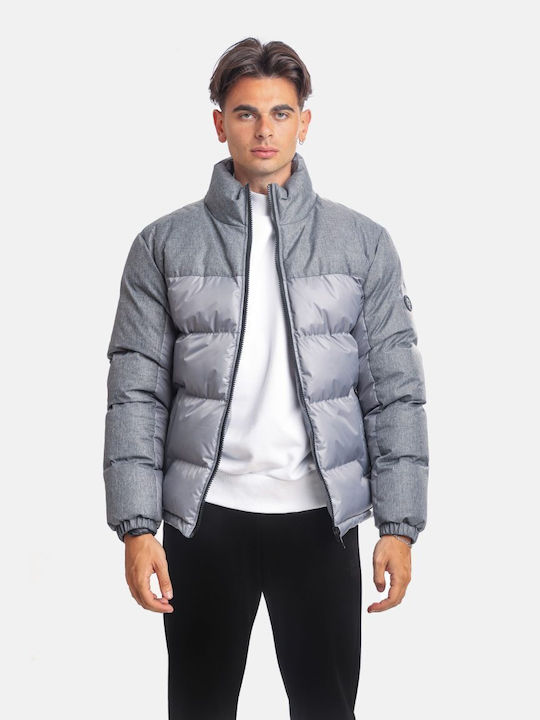 Paco & Co Herren Winter Jacke Puffer Grey