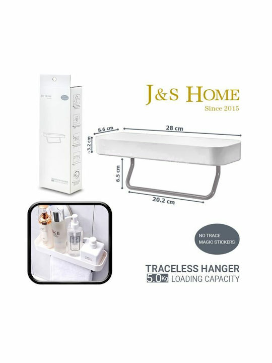 Traceless Hanger J+&s Home An der Wand montiert Badezimmerregal Kunststoff