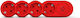 Geyer Power Strip 4 Positions with Switch and Cable 1.5m Red