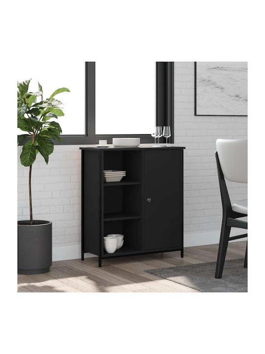 Sideboard Wooden Black 70x30x80cm