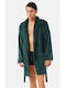 Minerva Winter Herren-Robe Vlies CYPRESS GREEN