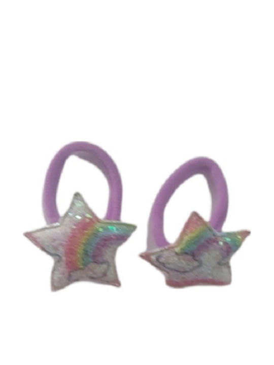 Ro-Ro Accessories Kinder Haargummi Set Astery By Glitter 2Stück
