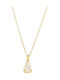 Necklace from Gold 14K with Zircon