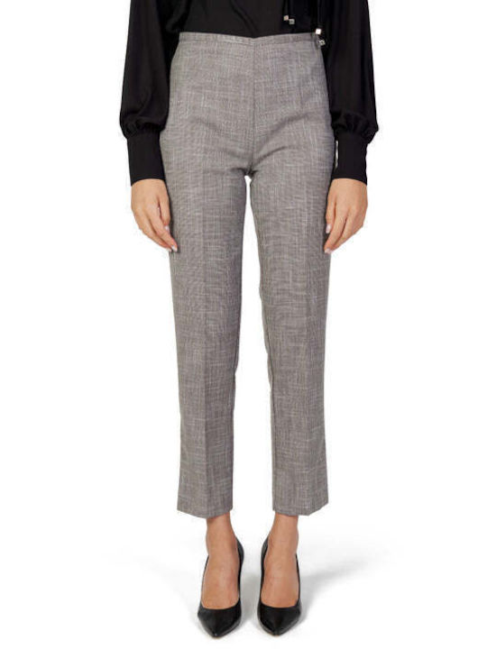 Sandro Ferrone Women's Fabric Trousers Gray