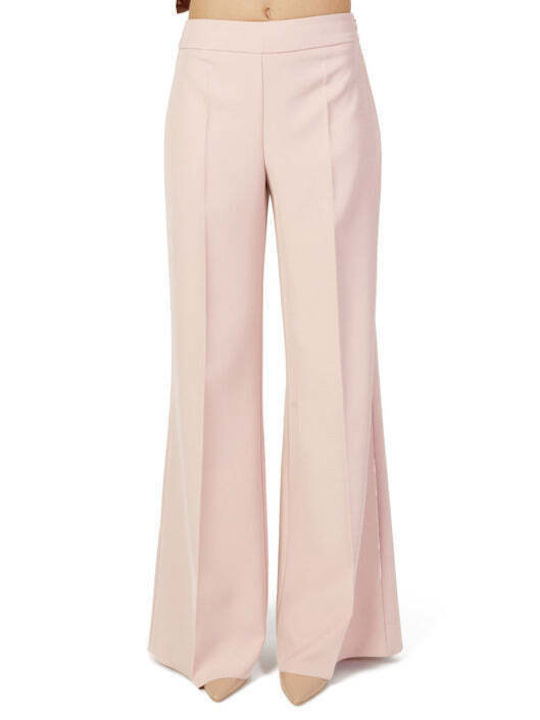 Sandro Ferrone Women's Fabric Trousers Pink