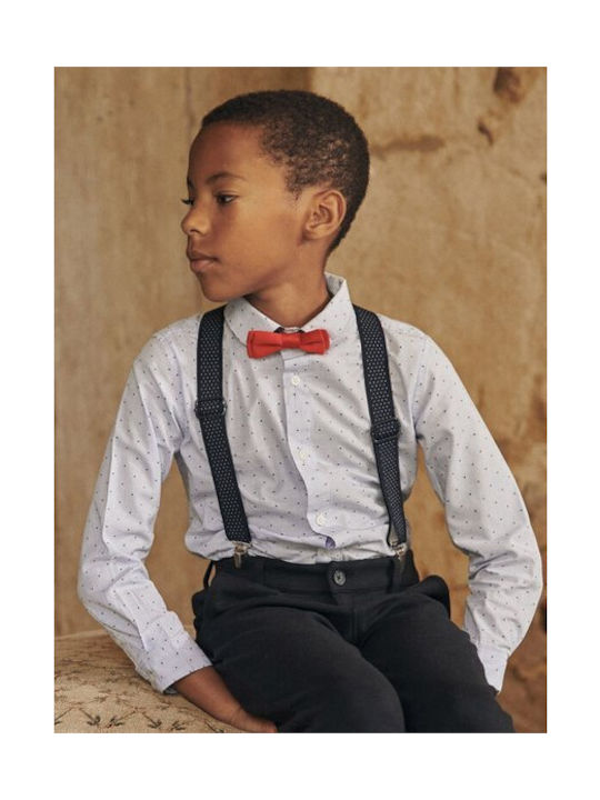 Sergent Major Kids Suspenders with 3 Clips Blue