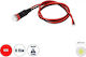 GloboStar LED 12V 0.15W Κόκκινο Υψηλής Ισχύος SMD LED - Φ0.7 x Υ2.3cm - Dimmable 1τμχ 81485