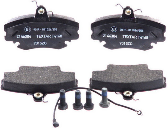 Textar Brake Pad Front 4pcs for Dacia Logan Peugeot 205