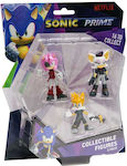 PMI Jucărie Miniatură Sonic Amy Rose, Rebel Rouge & Tails