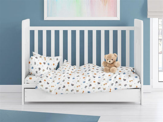 Dimcol Baby Duvet Cover Bebe White 120x160cm