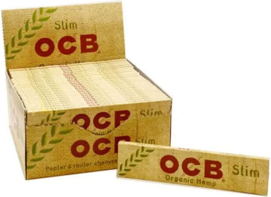 Ocb Organic Hemp Χαρτάκια Στριφτού Τσιγάρου Slim King Size 32 φύλλα 50τμχ