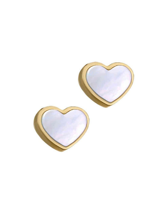 Κατσιγιάννης Earrings made of Gold 9K Heart