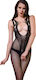 Pretty Lingerie Sexy Bodystockings Gittermuster Schwarz