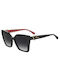 Moschino Sonnenbrillen mit Schwarz Rahmen und Schwarz Verlaufsfarbe Linse MOL067/S 807/9O