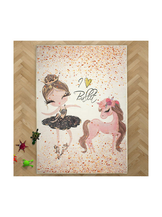 Dimcol Ballerina 281 Kinder Teppich Rosa 135x200cm