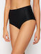 Hochtailliert Damen Slip Black