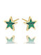 ecarla Earrings made of Steel Gold Plated