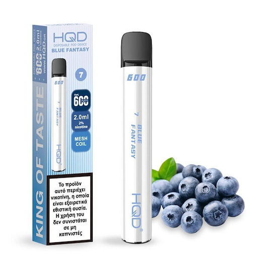 HQD Einweg-E-Zigarette 600 Einweg-E-Zigaretten Blueberry 2ml 20mg Blau