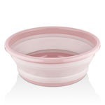 Folding Basin Round 32x32cm. Silicone Capacity 5lt Pink