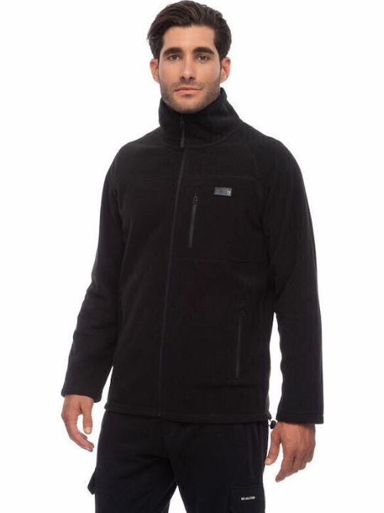 Ανδρική Ζακέτα Fleece Μαύρη