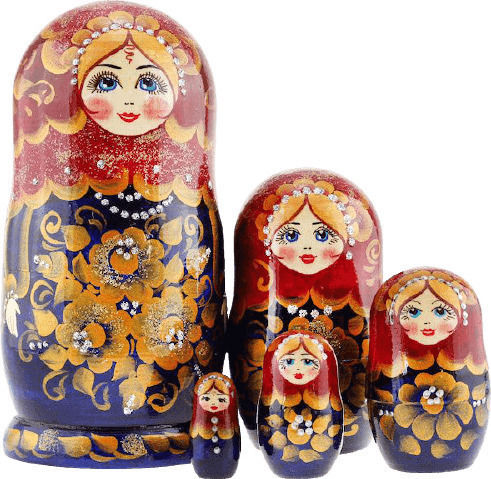 Giftland Miniaturspielzeug Matroschka