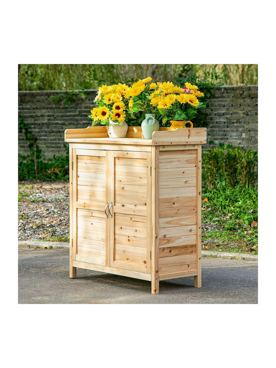 Zweiflügeliger Schrank Hölzernes mit 1 Regal 83x40x92cm