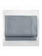 Isadore Lorraine Sheet for Single Bed 160x270cm. Extra Line Grey